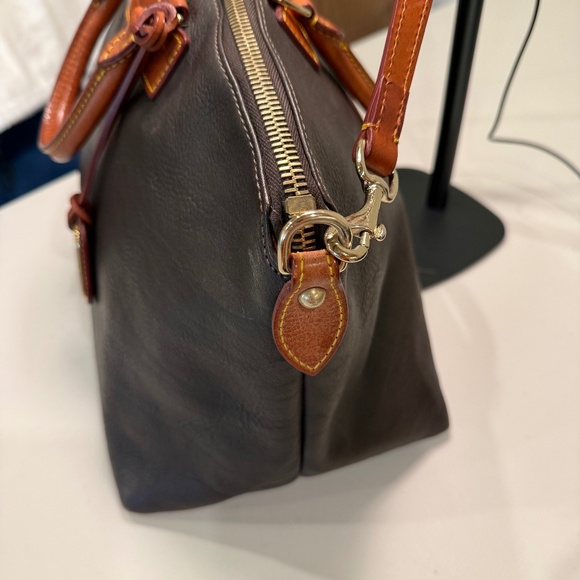 Dooney & Bourke Florentine Domed Satchel Chestnut - Picture 2 of 14